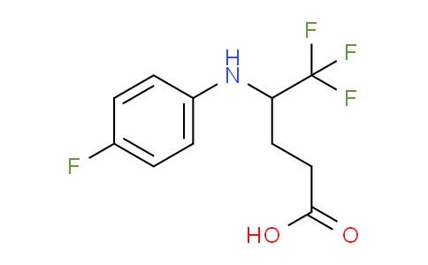 CAS No. 1020717-96-7, DL-5,5,5-Trifluoro-4-(4-fluorophenylamino)pentanoic acid
