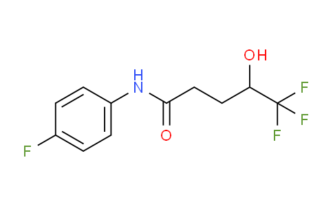 CAS No. 1000778-77-7, 5,5,5-Trifluoro-N-(4-fluorophenyl)-4-hydroxypentanamide