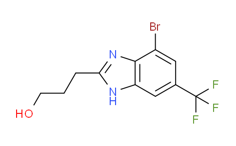 CAS No. 175135-16-7, 3-(4-Bromo-6-(trifluoromethyl)-1H-benzo[d]imidazol-2-yl)propan-1-ol