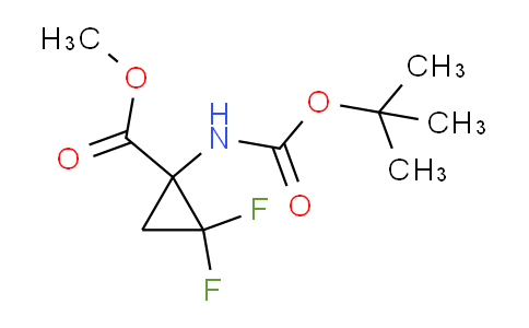 CAS No. 1031926-86-9, Methyl 1-((tert-butoxycarbonyl)amino)-2,2-difluorocyclopropanecarboxylate
