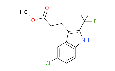 CAS No. 1223418-38-9, Methyl 3-(5-chloro-2-(trifluoromethyl)-1H-indol-3-yl)propanoate
