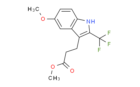 CAS No. 1223418-39-0, Methyl 3-(5-methoxy-2-(trifluoromethyl)-1H-indol-3-yl)propanoate