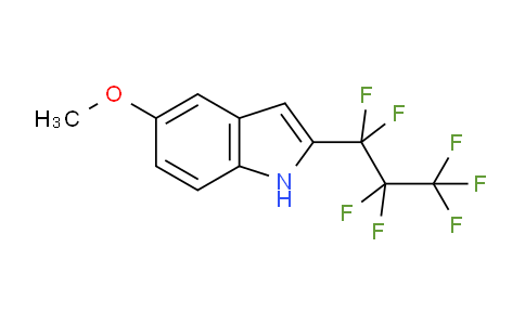 CAS No. 923569-79-3, 5-Methoxy-2-(perfluoropropyl)-1H-indole