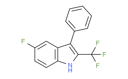 CAS No. 1223418-30-1, 5-Fluoro-3-phenyl-2-(trifluoromethyl)-1H-indole