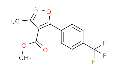 CAS No. 175276-89-8, Methyl 3-methyl-5-(4-(trifluoromethyl)phenyl)isoxazole-4-carboxylate