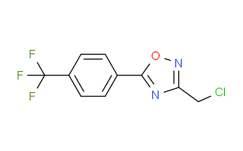 CAS No. 175205-84-2, 3-(Chloromethyl)-5-(4-(trifluoromethyl)phenyl)-1,2,4-oxadiazole