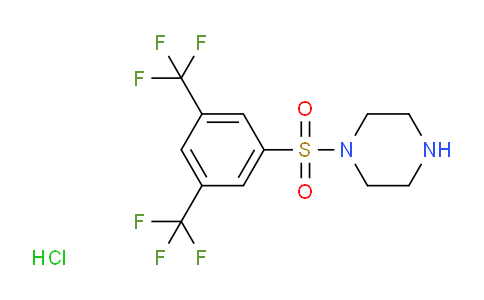 CAS No. 97630-12-1, 1-((3,5-Bis(trifluoromethyl)phenyl)sulfonyl)piperazine hydrochloride