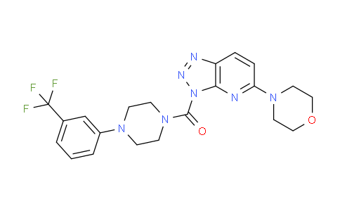 CAS No. 1072874-99-7, (5-Morpholino-3H-[1,2,3]triazolo[4,5-b]pyridin-3-yl)(4-(3-(trifluoromethyl)phenyl)piperazin-1-yl)methanone