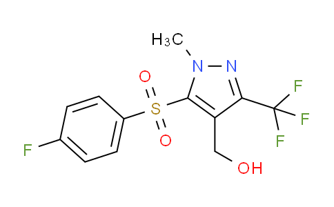 CAS No. 318469-24-8, (5-((4-Fluorophenyl)sulfonyl)-1-methyl-3-(trifluoromethyl)-1H-pyrazol-4-yl)methanol