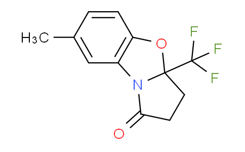 CAS No. 1190590-12-5, 7-Methyl-3a-(trifluoromethyl)-3,3a-dihydrobenzo[d]pyrrolo[2,1-b]oxazol-1(2H)-one
