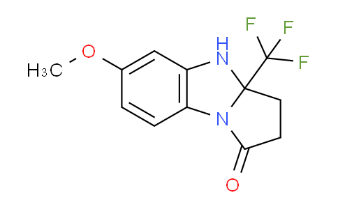 CAS No. 1200120-81-5, 6-Methoxy-3a-(trifluoromethyl)-2,3,3a,4-tetrahydro-1H-benzo[d]pyrrolo[1,2-a]imidazol-1-one