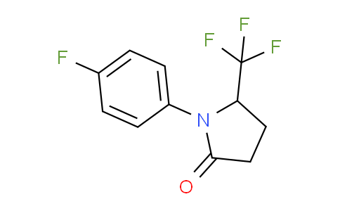 CAS No. 1020717-94-5, 1-(4-Fluorophenyl)-5-(trifluoromethyl)pyrrolidin-2-one