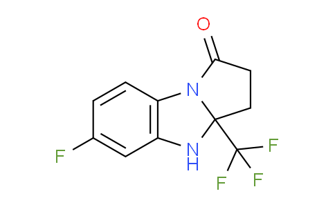 CAS No. 1191933-41-1, 6-Fluoro-3a-(trifluoromethyl)-2,3,3a,4-tetrahydro-1H-benzo[d]pyrrolo[1,2-a]imidazol-1-one
