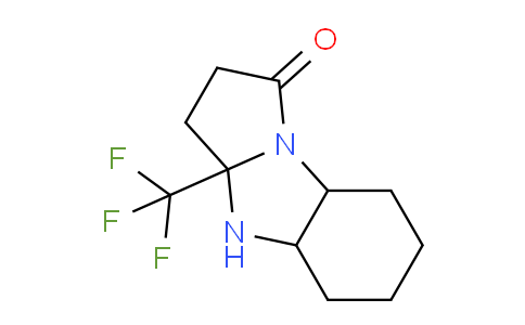 CAS No. 1190437-08-1, 3a-(Trifluoromethyl)decahydro-1H-benzo[d]pyrrolo[1,2-a]imidazol-1-one