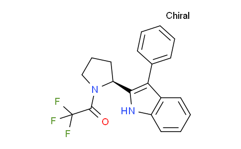CAS No. 163064-67-3, (S)-2,2,2-Trifluoro-1-(2-(3-phenyl-1H-indol-2-yl)pyrrolidin-1-yl)ethanone