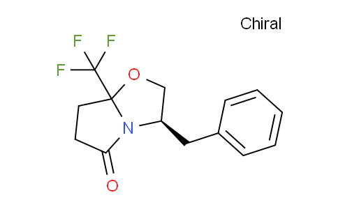 CAS No. 1191897-26-3, (3R)-3-Benzyl-7a-(trifluoromethyl)tetrahydropyrrolo[2,1-b]oxazol-5(6H)-one
