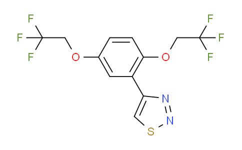 CAS No. 175205-47-7, 4-(2,5-Bis(2,2,2-trifluoroethoxy)phenyl)-1,2,3-thiadiazole