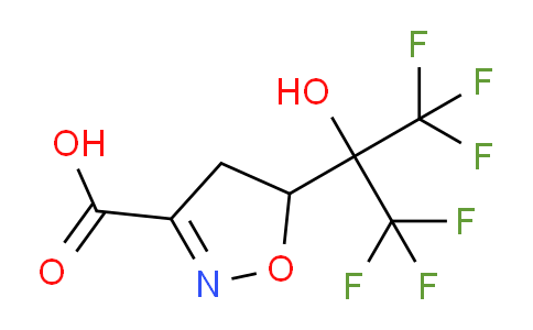 CAS No. 444342-51-2, 5-(1,1,1,3,3,3-Hexafluoro-2-hydroxypropan-2-yl)-4,5-dihydroisoxazole-3-carboxylic acid
