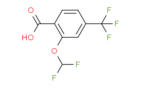 CAS No. 1236303-07-3, 2-(difluoromethoxy)-4-(trifluoromethyl)benzoic acid