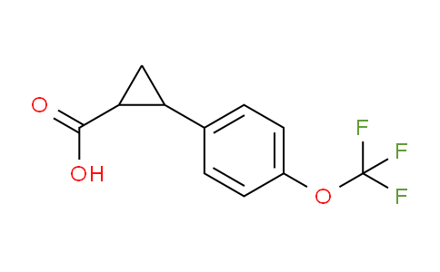 CAS No. 1157562-31-6, 2-(4-(trifluoromethoxy)phenyl)cyclopropanecarboxylic acid