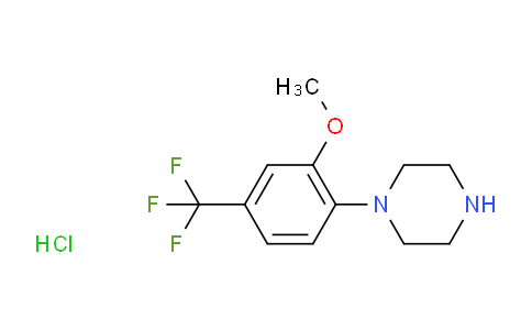 CAS No. 1416714-20-9, 1-(4-(trifluoromethyl)-2-methoxyphenyl)piperazine hydrochloride
