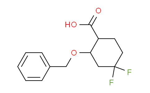 CAS No. 2231676-43-8, 2-benzyloxy-4,4-difluoro-cyclohexanecarboxylic acid