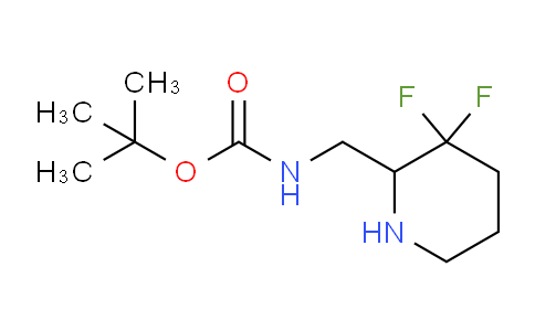 CAS No. 2306268-25-5, tert-butyl N-[(3,3-difluoropiperidin-2-yl)methyl]carbamate