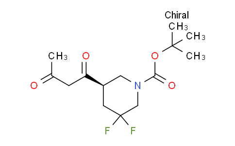 CAS No. 2227198-77-6, tert-butyl (5R)-3,3-difluoro-5-(3-oxobutanoyl)piperidine-1-carboxylate