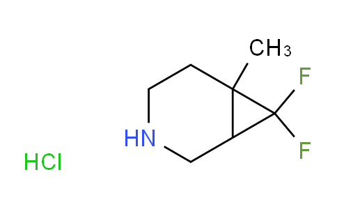CAS No. 1803582-38-8, 7,7-difluoro-6-methyl-3-azabicyclo[4.1.0]heptane hydrochloride