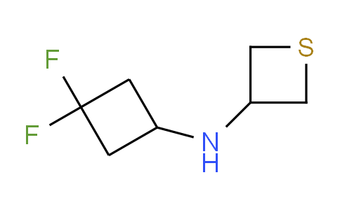 CAS No. 1855843-20-7, N-(3,3-difluorocyclobutyl)thietan-3-amine