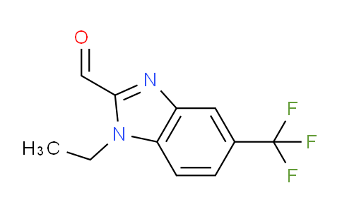 CAS No. 1312139-05-1, 1-ethyl-5-(trifluoromethyl)-1H-1,3-benzodiazole-2-carbaldehyde