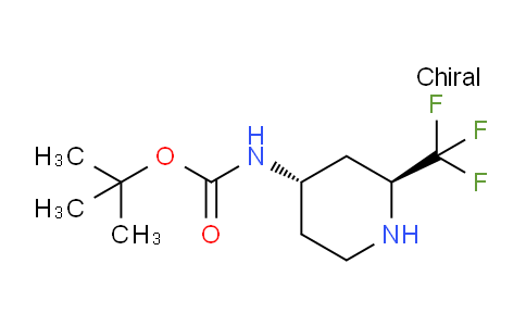 CAS No. 577692-49-0, tert-butyl N-[(2S,4S)-2-(trifluoromethyl)piperidin-4-yl]carbamate