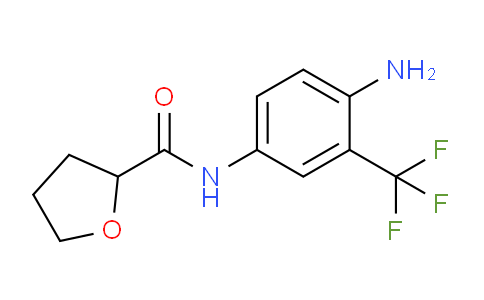 CAS No. 926204-53-7, N-[4-amino-3-(trifluoromethyl)phenyl]oxolane-2-carboxamide