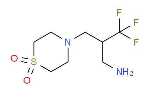 CAS No. 1697949-22-6, 4-[3-amino-2-(trifluoromethyl)propyl]-1λ⁶-thiomorpholine-1,1-dione