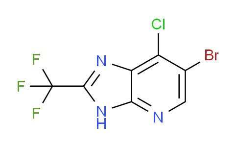 CAS No. 1283718-73-9, 6-bromo-7-chloro-2-(trifluoromethyl)-3H-imidazo[4,5-b]pyridine