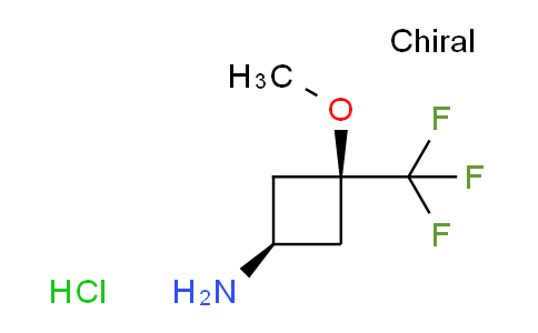 CAS No. 2378507-12-9, cis-3-methoxy-3-(trifluoromethyl)cyclobutanamine;hydrochloride