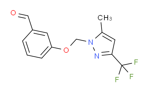 CAS No. 1006460-23-6, 3-{[5-methyl-3-(trifluoromethyl)-1H-pyrazol-1-yl]methoxy}benzaldehyde