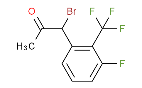 CAS No. 1804254-50-9, 1-Bromo-1-(3-fluoro-2-(trifluoromethyl)phenyl)propan-2-one