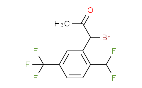 CAS No. 1804163-83-4, 1-Bromo-1-(2-(difluoromethyl)-5-(trifluoromethyl)phenyl)propan-2-one