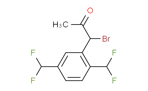 CAS No. 1806521-54-9, 1-(2,5-Bis(difluoromethyl)phenyl)-1-bromopropan-2-one