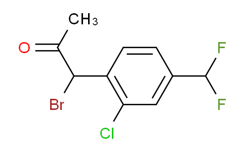 CAS No. 1805848-16-1, 1-Bromo-1-(2-chloro-4-(difluoromethyl)phenyl)propan-2-one
