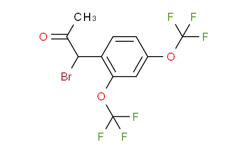 CAS No. 1806529-68-9, 1-(2,4-Bis(trifluoromethoxy)phenyl)-1-bromopropan-2-one