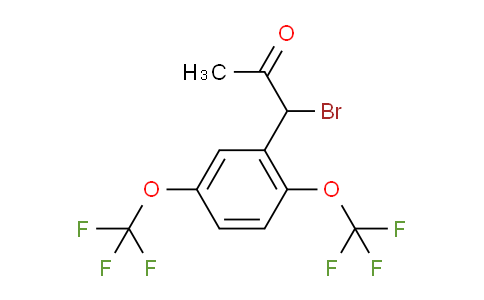 CAS No. 1804222-03-4, 1-(2,5-Bis(trifluoromethoxy)phenyl)-1-bromopropan-2-one