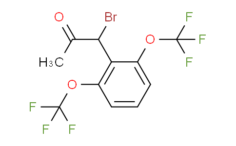 CAS No. 1803861-30-4, 1-(2,6-Bis(trifluoromethoxy)phenyl)-1-bromopropan-2-one