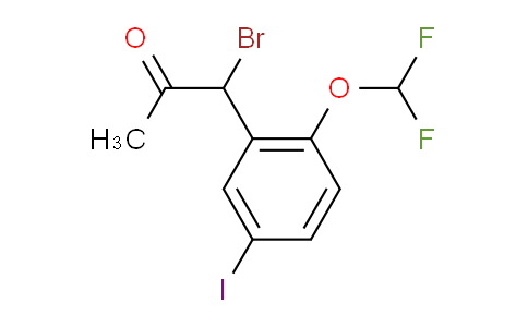 CAS No. 1803887-76-4, 1-Bromo-1-(2-(difluoromethoxy)-5-iodophenyl)propan-2-one