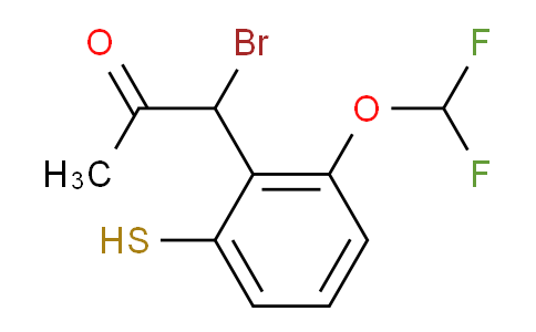CAS No. 1805875-14-2, 1-Bromo-1-(2-(difluoromethoxy)-6-mercaptophenyl)propan-2-one