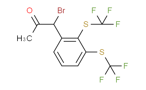 CAS No. 1806541-75-2, 1-(2,3-Bis(trifluoromethylthio)phenyl)-1-bromopropan-2-one
