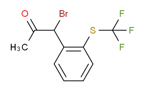 CAS No. 1807042-10-9, 1-Bromo-1-(2-(trifluoromethylthio)phenyl)propan-2-one