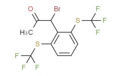 CAS No. 1803844-25-8, 1-(2,6-Bis(trifluoromethylthio)phenyl)-1-bromopropan-2-one