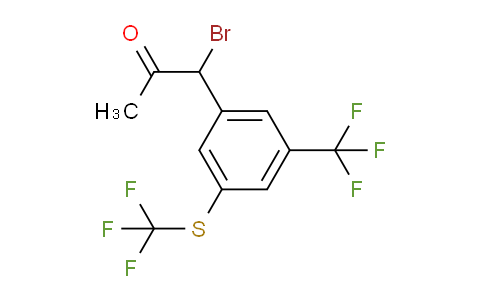 CAS No. 1804077-20-0, 1-Bromo-1-(3-(trifluoromethyl)-5-(trifluoromethylthio)phenyl)propan-2-one
